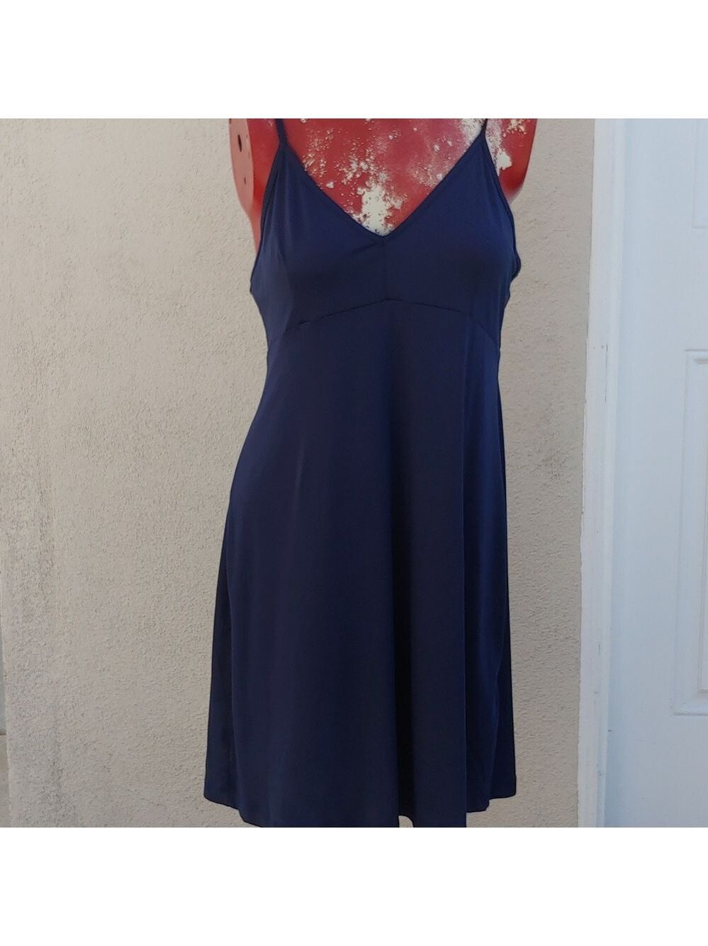 Banana Republic Women's Navy Pleaded Dress -Medium - Picture 5 of 13